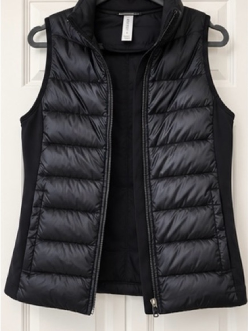 FABLETICS Lightweight Quilted Zip-Front Vest - Black